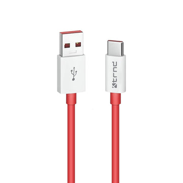 TRND Type A to C Data Cable - 100W, 5A, 480Mbps, Red